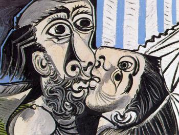 Pablo Picasso : the kiss IV